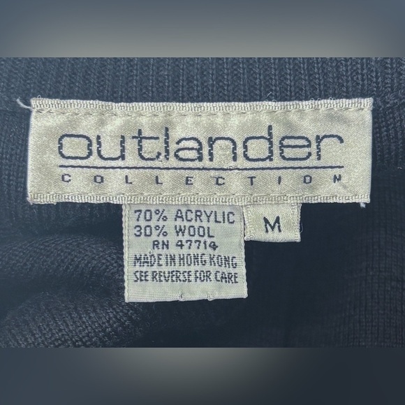 Vintage Black Brown Skater Sweater Skirt Medium Pleated Acrylic Wool Blend Emo - Picture 2 of 4